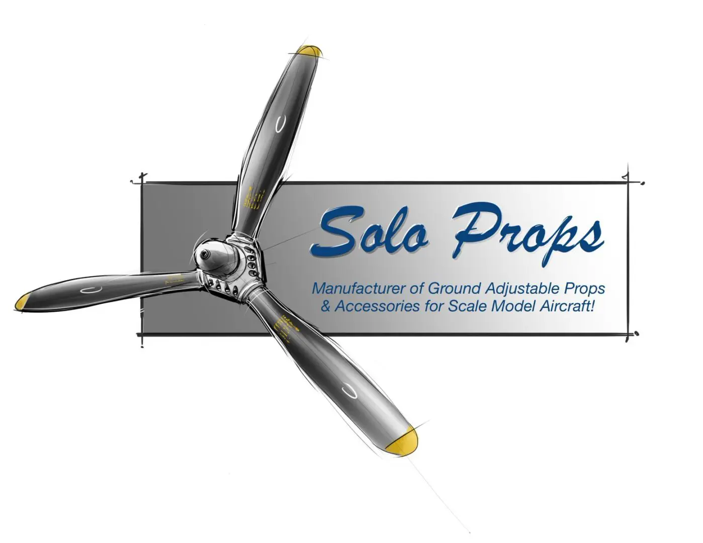 The Company Logo of Solo Props in grey background
