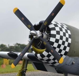 A beautiful Model Aircraft colored in grey checks