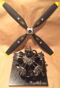 Propellor and other parts of a model aircraft