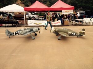 Two Model Aircrafts facing each other during the event